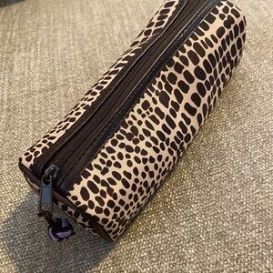 Giraffe print cosmetic bag